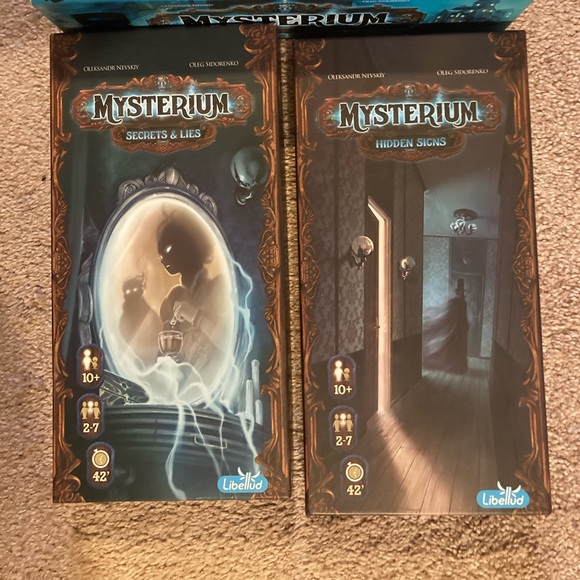 Mysterium Board Game with expansion packs: Secrets & Lies, Hidden Signs - Picture 3 of 3